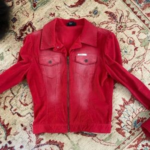 Diesel red corduroy jacket